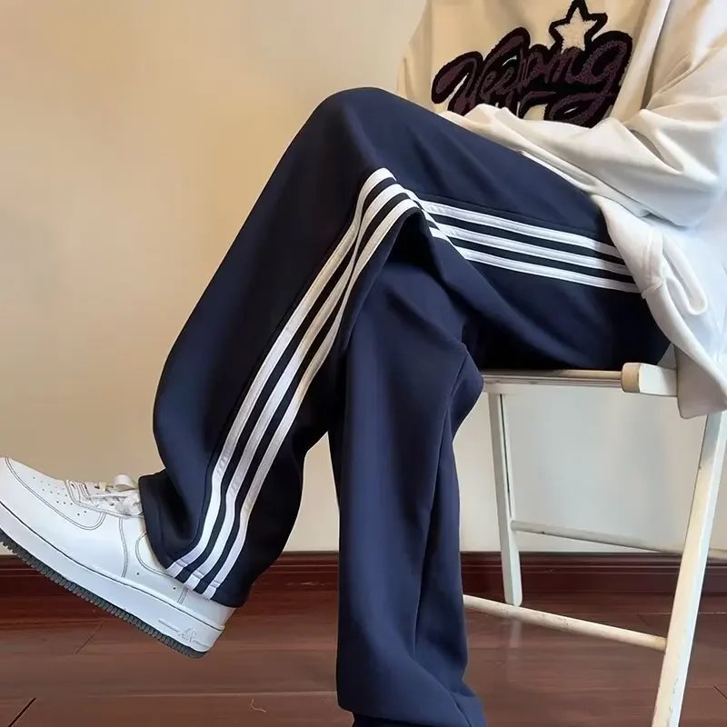 Cerulean Blue Men's Summer Thin Straight-Leg School Pants Women's Casual Sweatpants For Teenagers Deep Blue Green Cerulean Blue Men's Summer Thin Straight-Leg School Pants Women's Casual Sweatpants For Teenagers Deep Blue Green