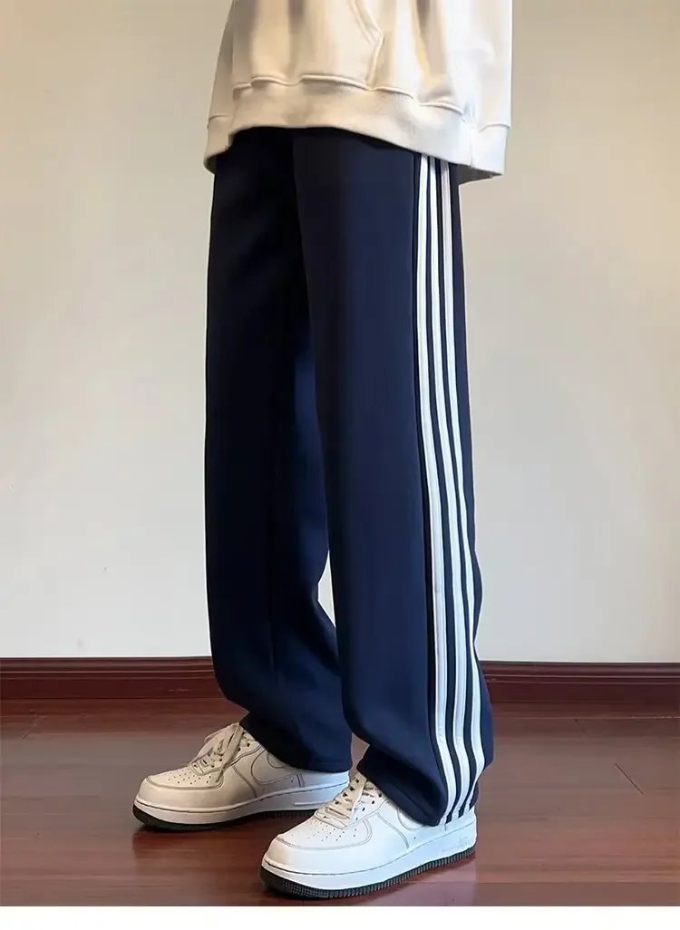 Cerulean Blue Men's Summer Thin Straight-Leg School Pants Women's Casual Sweatpants For Teenagers Deep Blue Green Cerulean Blue Men's Summer Thin Straight-Leg School Pants Women's Casual Sweatpants For Teenagers Deep Blue Green
