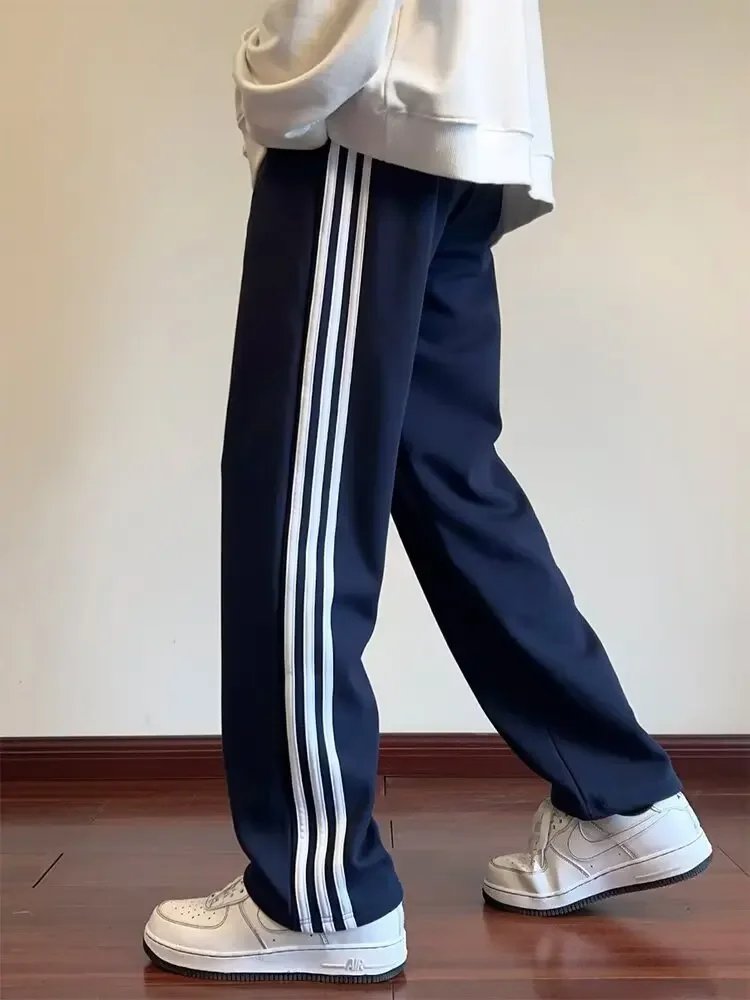 Cerulean Blue Men's Summer Thin Straight-Leg School Pants Women's Casual Sweatpants For Teenagers Deep Blue Green Cerulean Blue Men's Summer Thin Straight-Leg School Pants Women's Casual Sweatpants For Teenagers Deep Blue Green