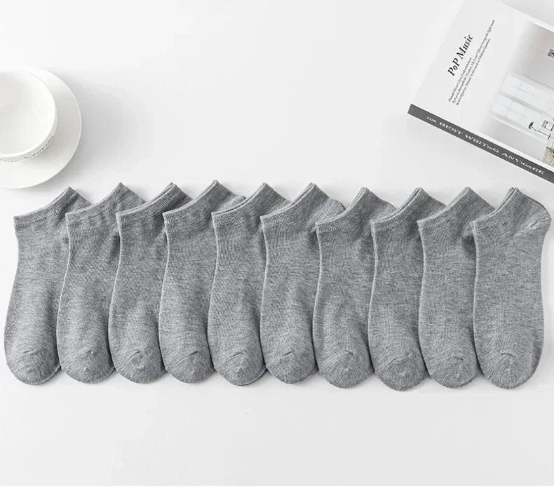 10 Pairs Women/Men Boat Socks Invisible Low Cut Silicone Non-slip Summer No-show Ankle Socks Solid Color Casual Breathable 10 Pairs Women/Men Boat Socks Invisible Low Cut Silicone Non-slip Summer No-show Ankle Socks Solid Color Casual Breathable