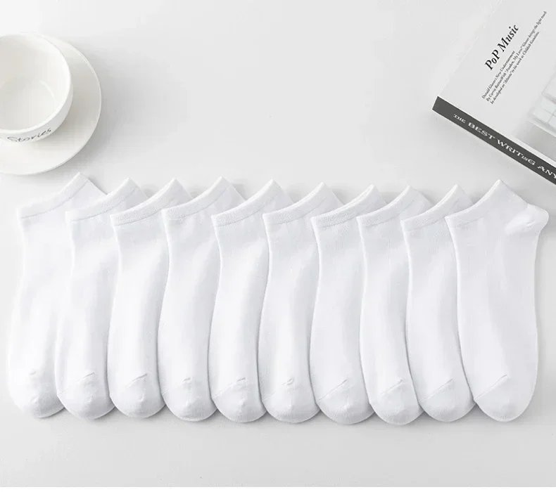 10 Pairs Women/Men Boat Socks Invisible Low Cut Silicone Non-slip Summer No-show Ankle Socks Solid Color Casual Breathable 10 Pairs Women/Men Boat Socks Invisible Low Cut Silicone Non-slip Summer No-show Ankle Socks Solid Color Casual Breathable