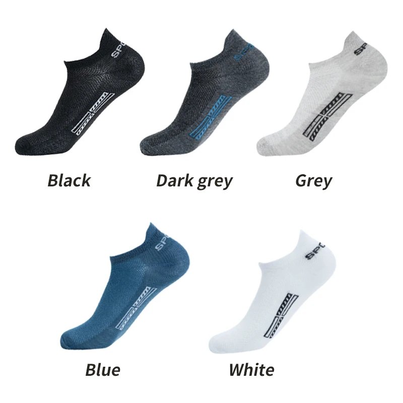 5 Pairs/Lot High Quality Men Ankle Socks Breathable Cotton Sports Mesh Casual Athletic Thin Cut Short Sokken Plus Size 5 Pairs/Lot High Quality Men Ankle Socks Breathable Cotton Sports Mesh Casual Athletic Thin Cut Short Sokken Plus Size