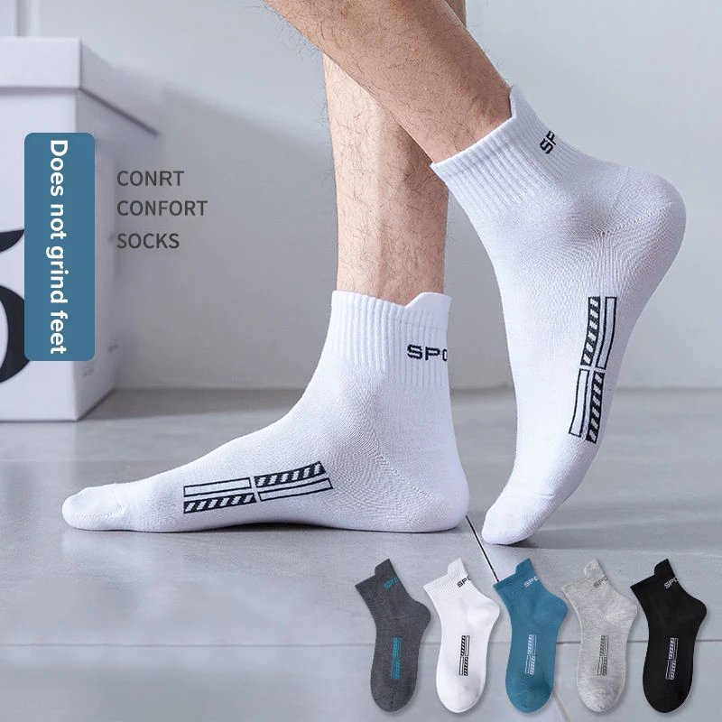 5 Pairs/Lot High Quality Men Ankle Socks Breathable Cotton Sports Mesh Casual Athletic Thin Cut Short Sokken Plus Size 5 Pairs/Lot High Quality Men Ankle Socks Breathable Cotton Sports Mesh Casual Athletic Thin Cut Short Sokken Plus Size