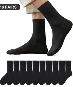 10 Pairs/Lot New Men's Cotton Socks New styles Black Business Men Socks Soft Breathable Autumn Spring for Male White