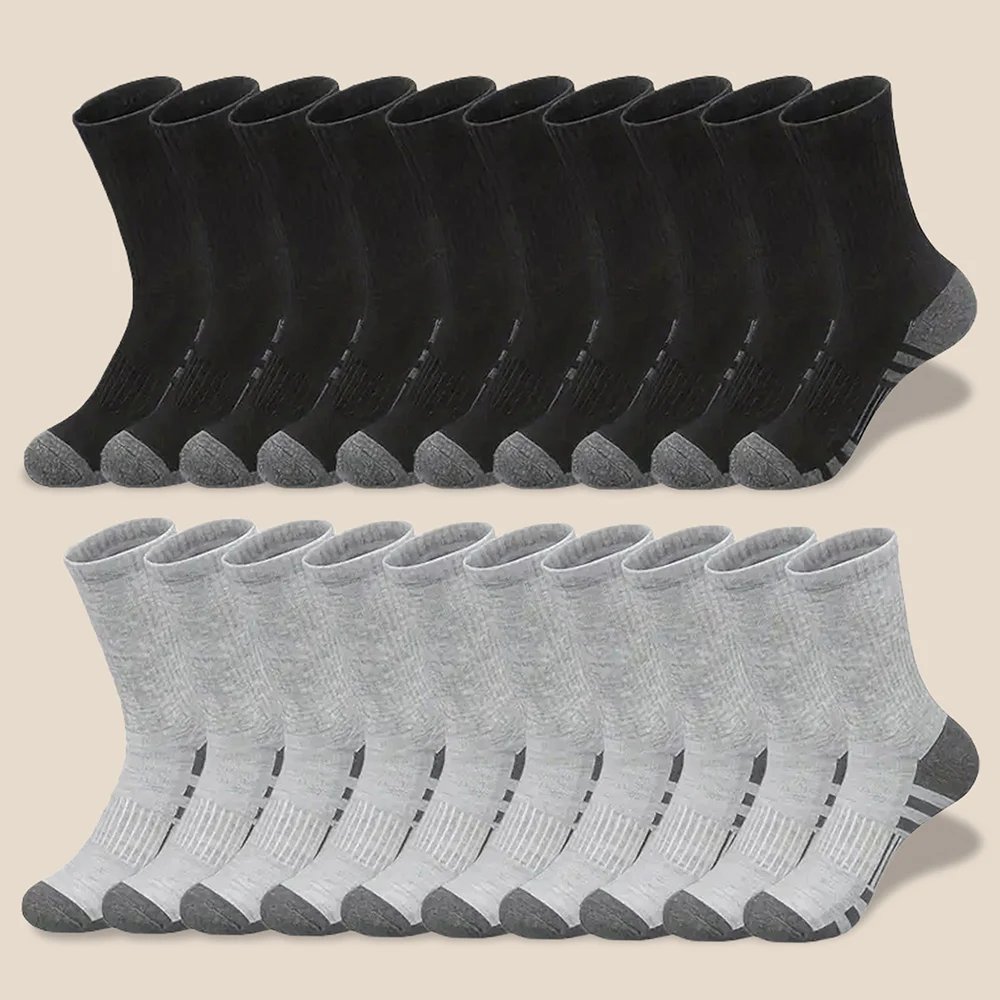 10/30 Pairs Of High-Quality Men's Workwear Socks, Unisex Sports Breathable Basketball Non Slip Socks, Casual Socks 10/30 Pairs Of High-Quality Men's Workwear Socks, Unisex Sports Breathable Basketball Non Slip Socks, Casual Socks