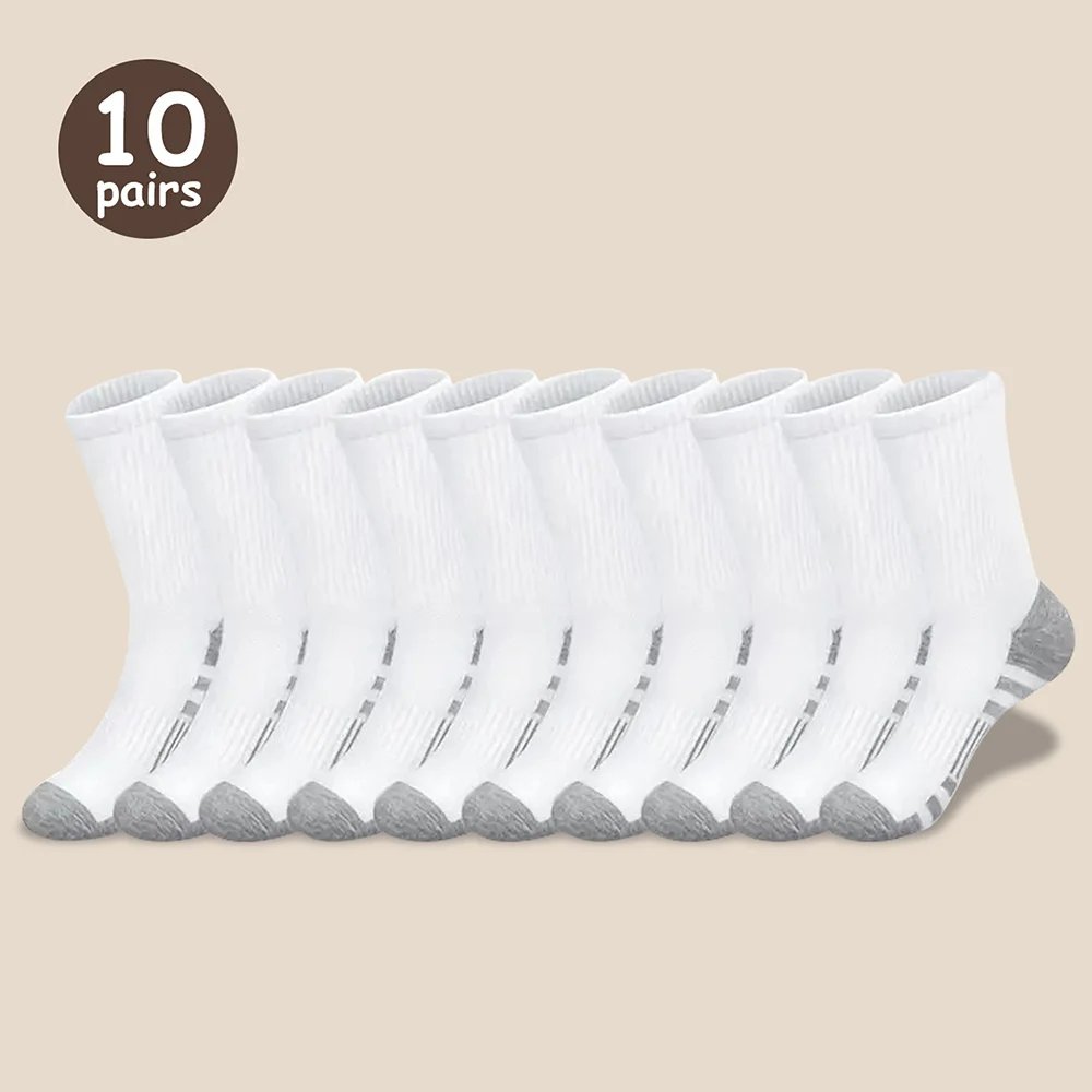 10/30 Pairs Of High-Quality Men's Workwear Socks, Unisex Sports Breathable Basketball Non Slip Socks, Casual Socks 10/30 Pairs Of High-Quality Men's Workwear Socks, Unisex Sports Breathable Basketball Non Slip Socks, Casual Socks