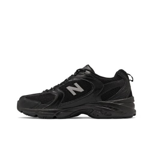Original New Balance NB 530 Classic Vintage Mesh Fabric Faux Leather Casual Men's and Women Running Shoes White Silver MR530FB1