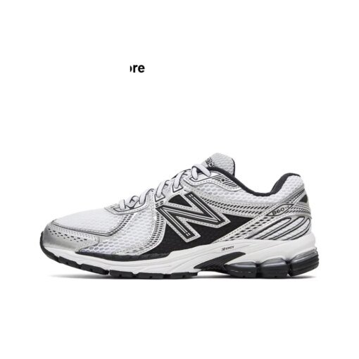 Original New Balance NB 860 Retro All-fit Mesh Fabric Leather Low-top Casual Running Shoes Unisex Sliver Sneakers ML860XD
