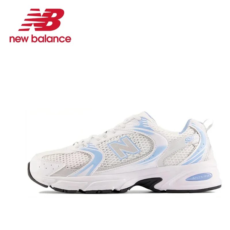 New Balance NB530 Comfort Fabric Faux Leather Breathable Low-Top Men's and Women's Running Shoes Grey Silver Unisex MR530KA