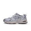 New Balance NB530 Comfort Fabric Faux Leather Breathable Low-Top Men's and Women's Running Shoes Grey Silver Unisex MR530KA