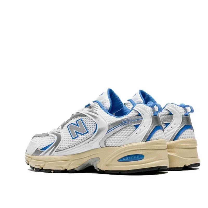 New Balance NB530 Comfort Fabric Faux Leather Breathable Low-Top Men's and Women's Running Shoes Grey Silver Unisex MR530KA