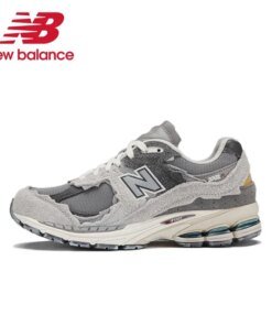 Original New Balance NB 2002R Retro All-fit Shock-absorbing Wear-resistant Running Shoes Unisex Rain Ash Sneakers M2002RDA