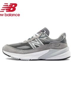 Original New Balance NB 990 V6 Trend Vintage Fabric Leather Shock Absorption Casual Running Shoes Unisex Sneakers M990GL6