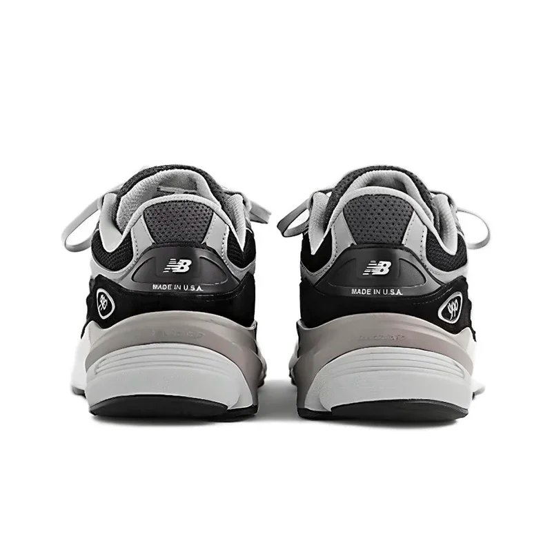 Original New Balance NB 990 V6 Trend Vintage Fabric Leather Shock Absorption Casual Running Shoes Unisex Sneakers M990GL6