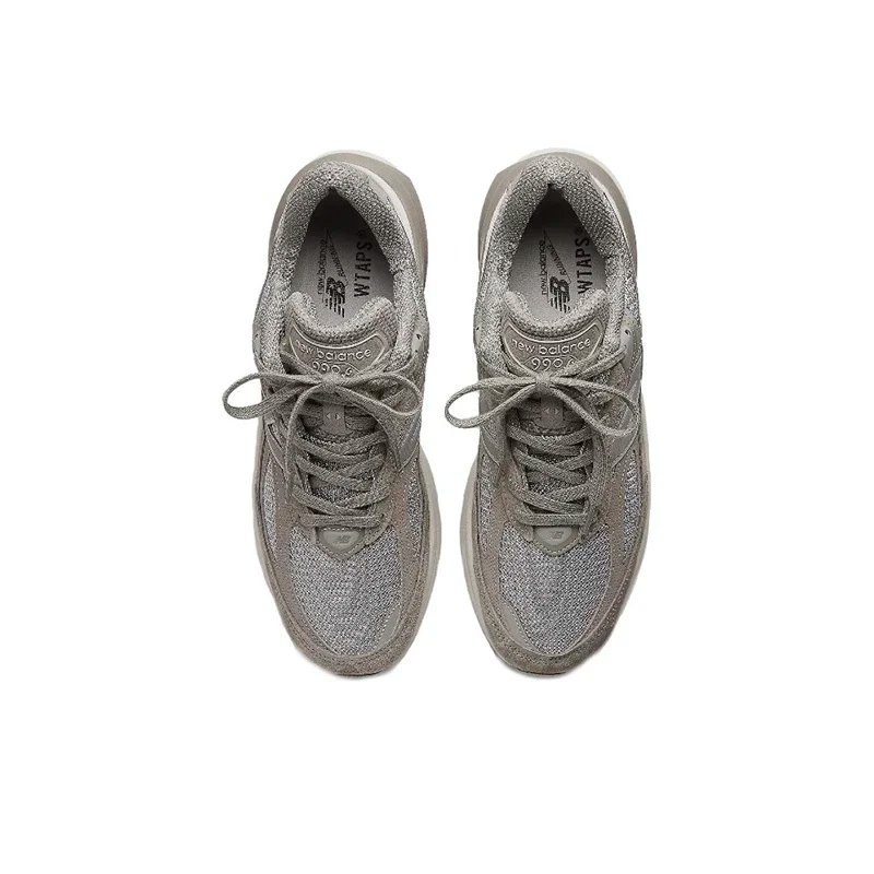 Original New Balance NB 990 V6 Trend Vintage Fabric Leather Shock Absorption Casual Running Shoes Unisex Sneakers M990GL6