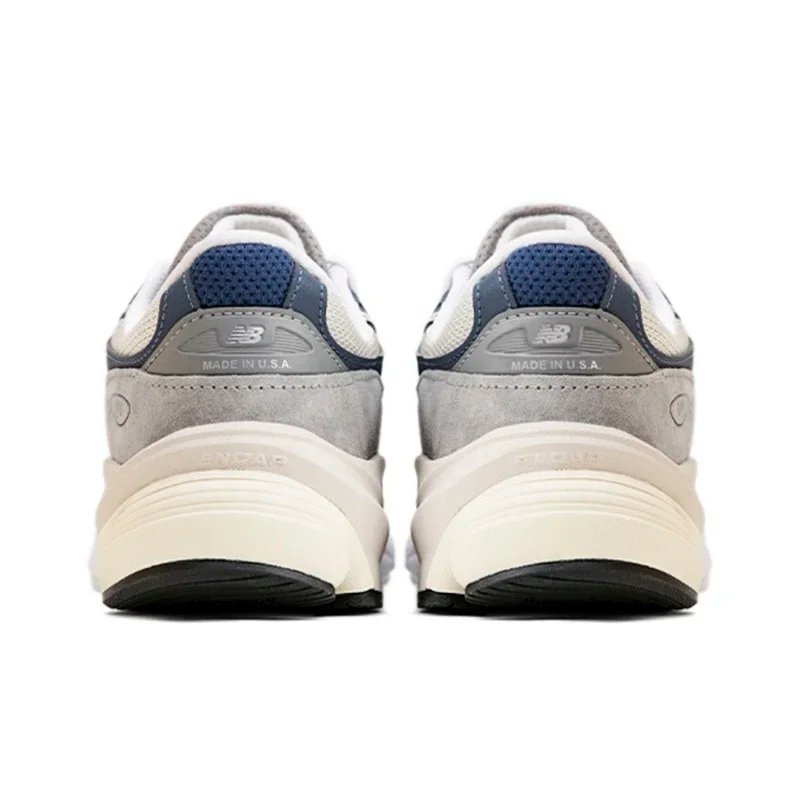 Original New Balance NB 990 V6 Trend Vintage Fabric Leather Shock Absorption Casual Running Shoes Unisex Sneakers M990GL6