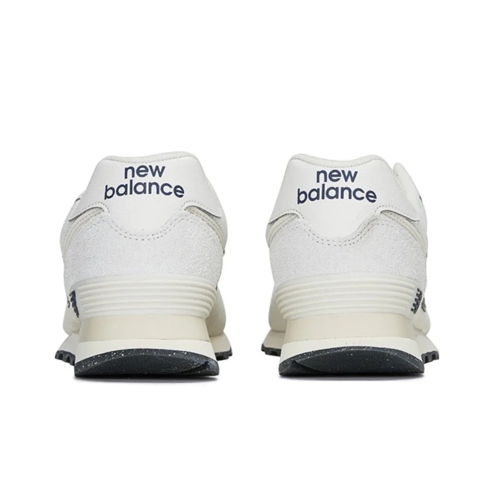 Original New Balance NB 574 Classic Vintage Mesh Fabric Faux Leather Casual Men's and Women's Running Shoes Deep Blue ML574EVG