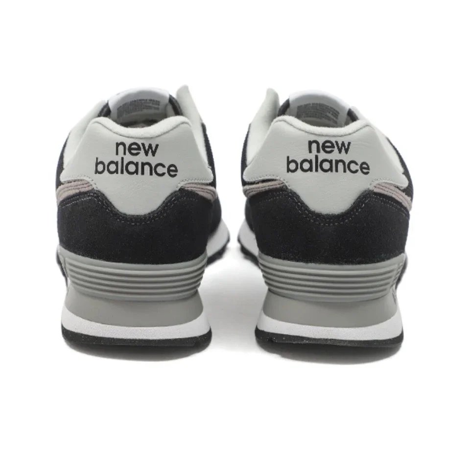 Original New Balance NB 574 Classic Vintage Mesh Fabric Faux Leather Casual Men's and Women's Running Shoes Deep Blue ML574EVG