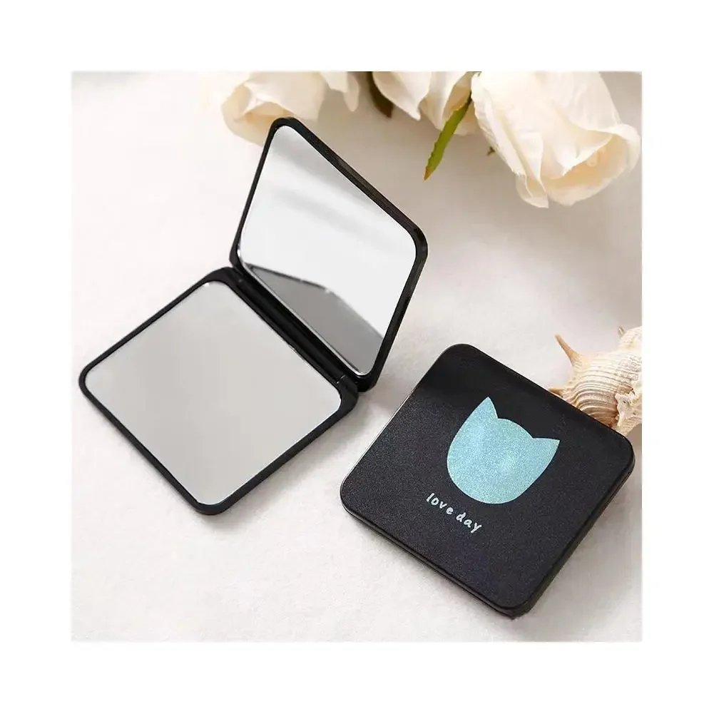Heallor Mini Makeup Mirror Foldable Double Pocket Small Makeup Mirror for Travel Beauty Cosmetic Tool Heallor Mini Makeup Mirror Foldable Double Pocket Small Makeup Mirror for Travel Beauty Cosmetic Tool
