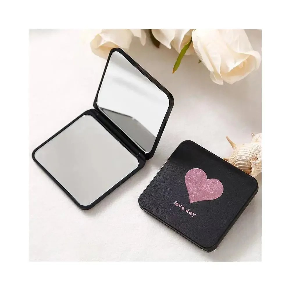 Heallor Mini Makeup Mirror Foldable Double Pocket Small Makeup Mirror for Travel Beauty Cosmetic Tool Heallor Mini Makeup Mirror Foldable Double Pocket Small Makeup Mirror for Travel Beauty Cosmetic Tool