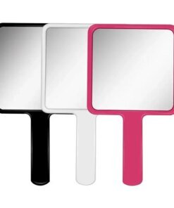 Eyelash Extension Handheld Makeup Mirror Square Makeup Vanity Mirror with Handle Hand Mirror SPA Salon Compact Mirrors