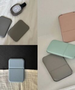 Alternative view of Hand-held Desktop Stand Mirror High Definition Folding Makeup Mirror Light Weight Easy To Carry Vanity Mirror Cosmetic Tools