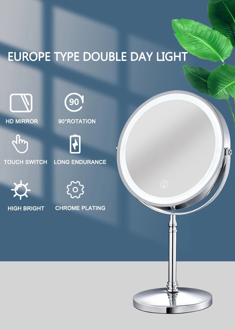 8 Inch Gold Makeup Mirror With Light USB Charging 10X Magnifying Vanity Mirror Backlit Adjustable Light Standing Cosmetic Mirror 8 Inch Gold Makeup Mirror With Light USB Charging 10X Magnifying Vanity Mirror Backlit Adjustable Light Standing Cosmetic Mirror