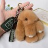 1PC 15cm Rabbit Fur Keychain Women Bag Car KeyChain Pendant Decoration Jewelry Bags Hangings Accessories Gifts  Пушистые Игрушки