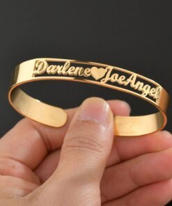 Alternative view of Customized Couple Name Bracelet/Personalized Name Bracelet Handmade Birthday Gift Anniversary Gift for Her Gift