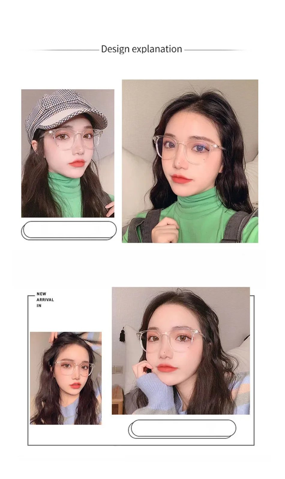 Classic Transparent Computer Glasses Frame Women Men Anti Blue Light Blocking Glasses Optical Glass Lenses Oculos Male