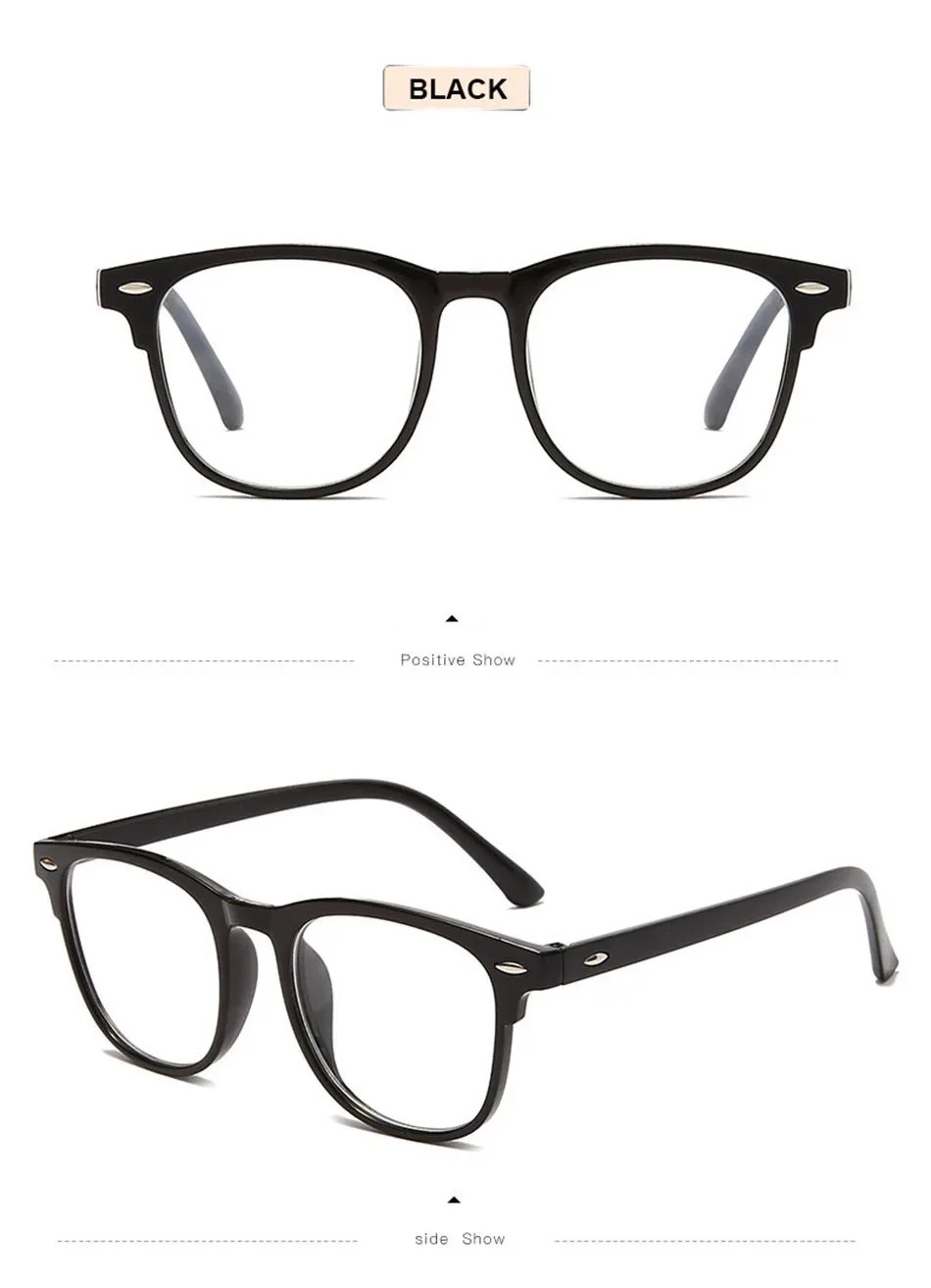 Classic Transparent Computer Glasses Frame Women Men Anti Blue Light Blocking Glasses Optical Glass Lenses Oculos Male
