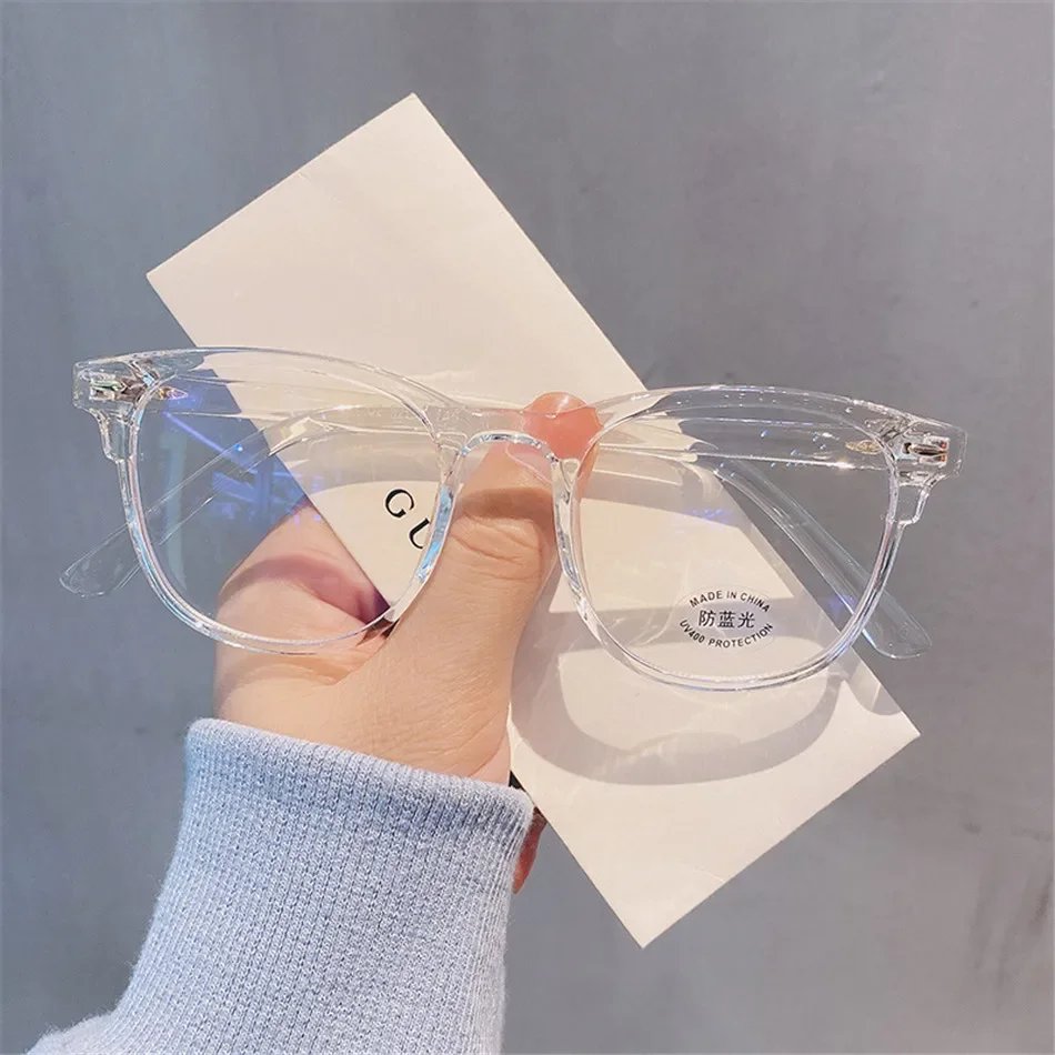 Classic Transparent Computer Glasses Frame Women Men Anti Blue Light Blocking Glasses Optical Glass Lenses Oculos Male