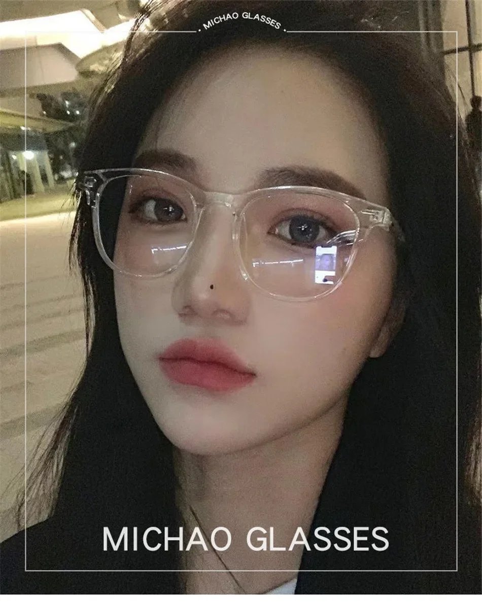 Classic Transparent Computer Glasses Frame Women Men Anti Blue Light Blocking Glasses Optical Glass Lenses Oculos Male