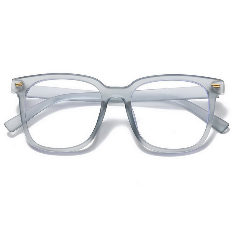 Fashion Classic Anti Blue Light Large Square Glasses Black Transparent Frame Men Women Computer Eye Protection Plain Spectacles