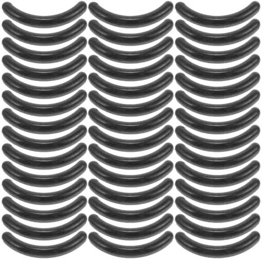 50pcs Eyelash Curler Refill Replacements Makeup Eyelash Pads for Mascara Eyeliner ( Black )