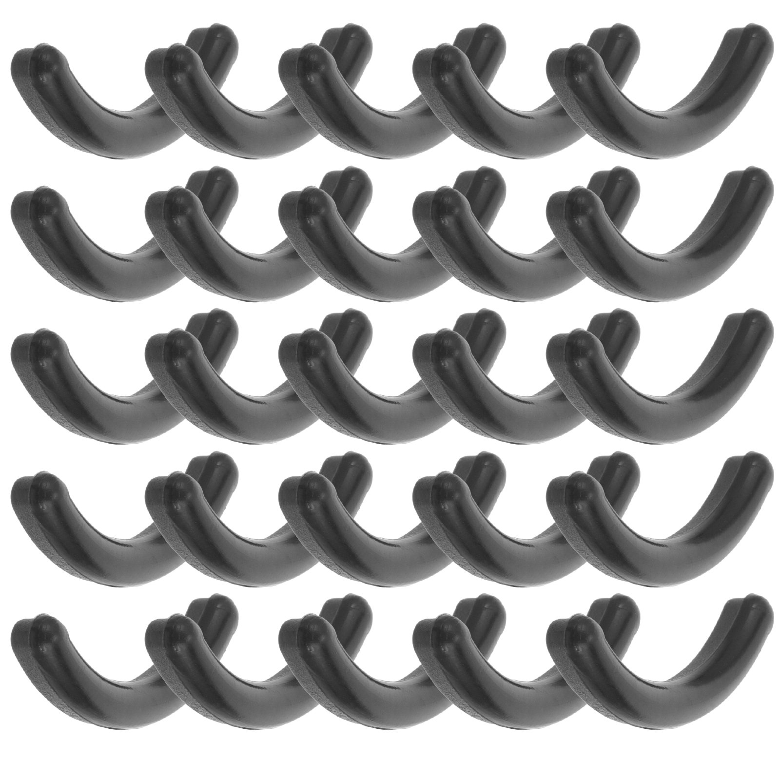 50pcs Eyelash Curler Refill Replacements Makeup Eyelash Pads for Mascara Eyeliner ( Black )