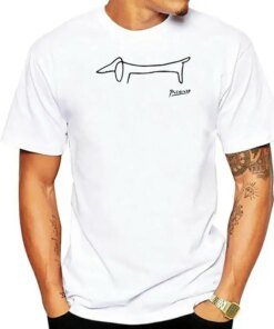Pablo Picasso Dachshund Dog (Lump) Artwork T-Shirt M Xl 2Xl 18Xl Tee Shirt