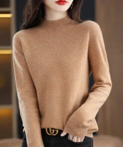Cashmere Sweater Female 100% Merino Wool Winter Women Knitted Femme Pullover Top Winter Warm Women's 2024 New