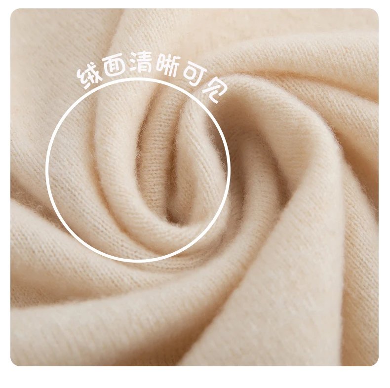 Autumn And Winter 100% Pure Wool Men's Thick Round Neck Slim-Fit O-neck Pullover Long-Sleeved Knitted Cashmere Sweater