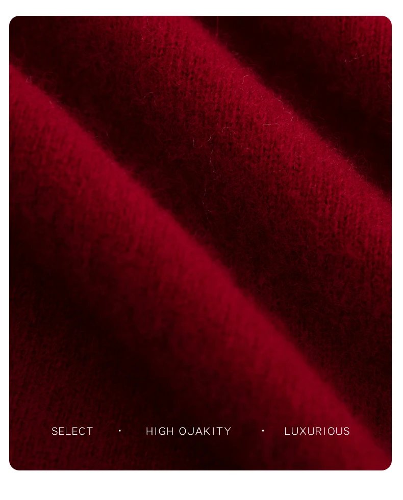 Autumn And Winter 100% Pure Wool Men's Thick Round Neck Slim-Fit O-neck Pullover Long-Sleeved Knitted Cashmere Sweater