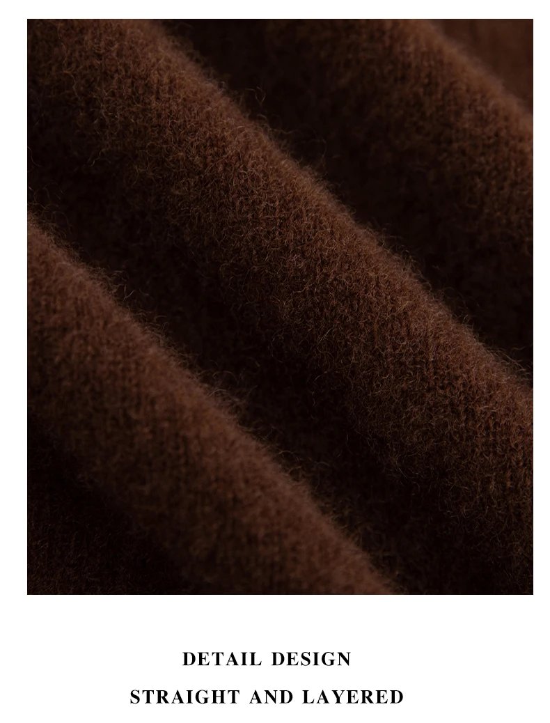 Autumn And Winter 100% Pure Wool Men's Thick Round Neck Slim-Fit O-neck Pullover Long-Sleeved Knitted Cashmere Sweater