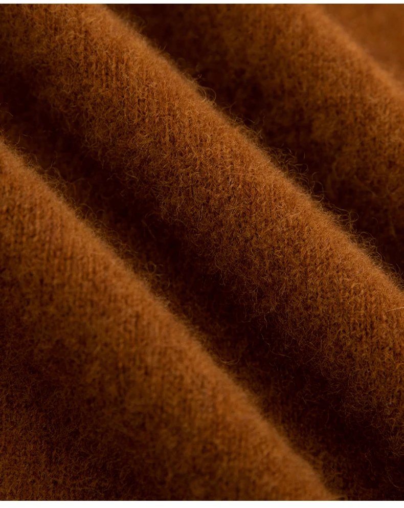 Autumn And Winter 100% Pure Wool Men's Thick Round Neck Slim-Fit O-neck Pullover Long-Sleeved Knitted Cashmere Sweater