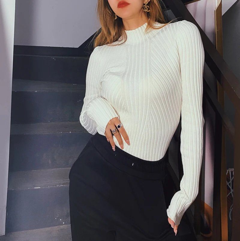 Long sleeve bodysuit fashion sexy lingerie women body knit black bodysuit bodycon body suit ribbed one-pieces sexy tops orange Long sleeve bodysuit fashion sexy lingerie women body knit black bodysuit bodycon body suit ribbed one-pieces sexy tops orange
