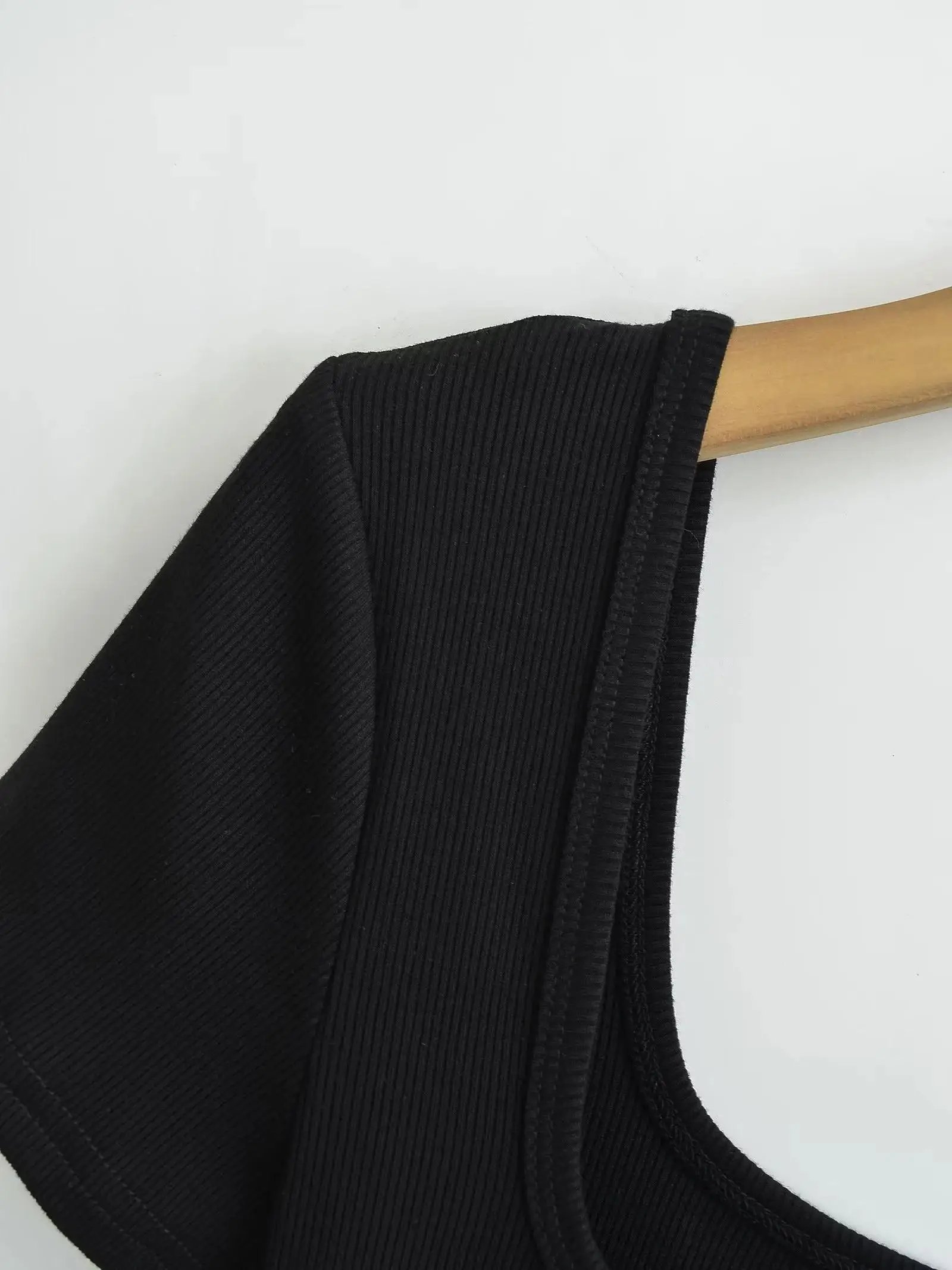 Summer Short Sleeve Square Neck Rib Knitted Bodysuits Women Elastic Slim Black White Top Jumpsuits