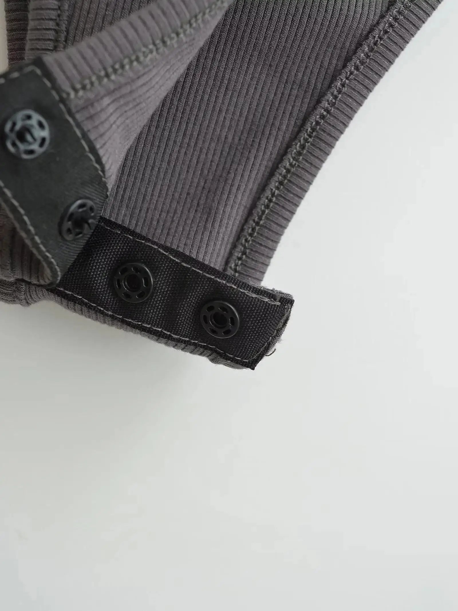 Summer Short Sleeve Square Neck Rib Knitted Bodysuits Women Elastic Slim Black White Top Jumpsuits