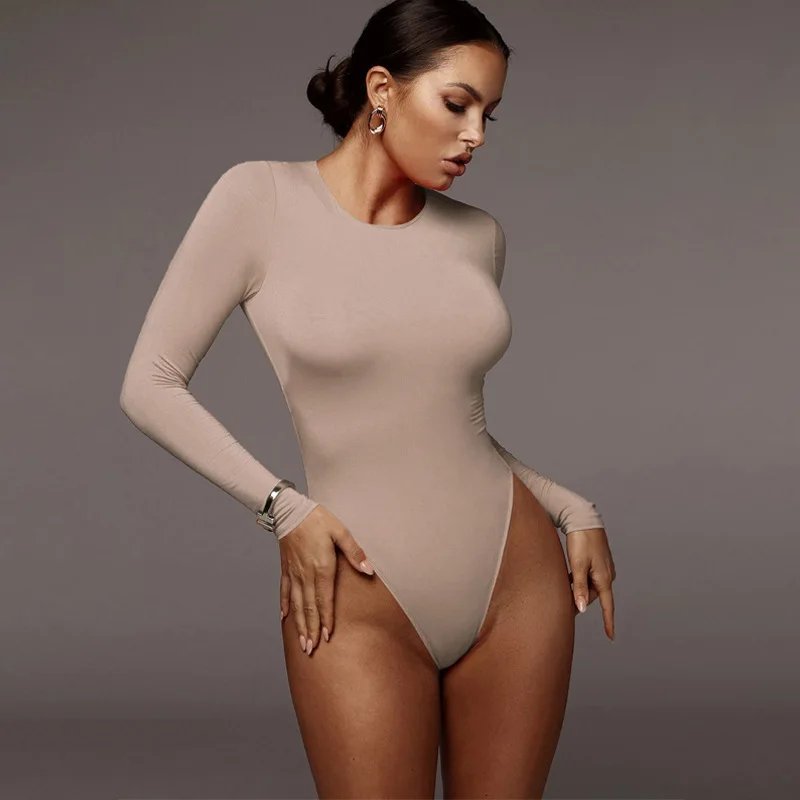 O Neck Long Sleeve Solid White Sexy Bodysuit Women Black Autumn Winter Body Top Gray Casual Lady Streetwear Bodysuits O Neck Long Sleeve Solid White Sexy Bodysuit Women Black Autumn Winter Body Top Gray Casual Lady Streetwear Bodysuits