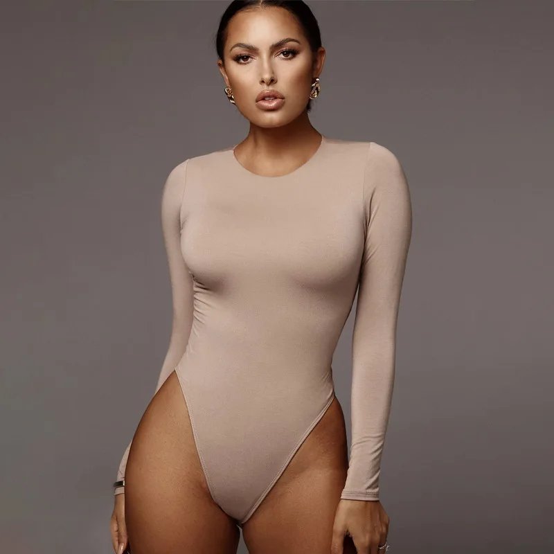 O Neck Long Sleeve Solid White Sexy Bodysuit Women Black Autumn Winter Body Top Gray Casual Lady Streetwear Bodysuits O Neck Long Sleeve Solid White Sexy Bodysuit Women Black Autumn Winter Body Top Gray Casual Lady Streetwear Bodysuits