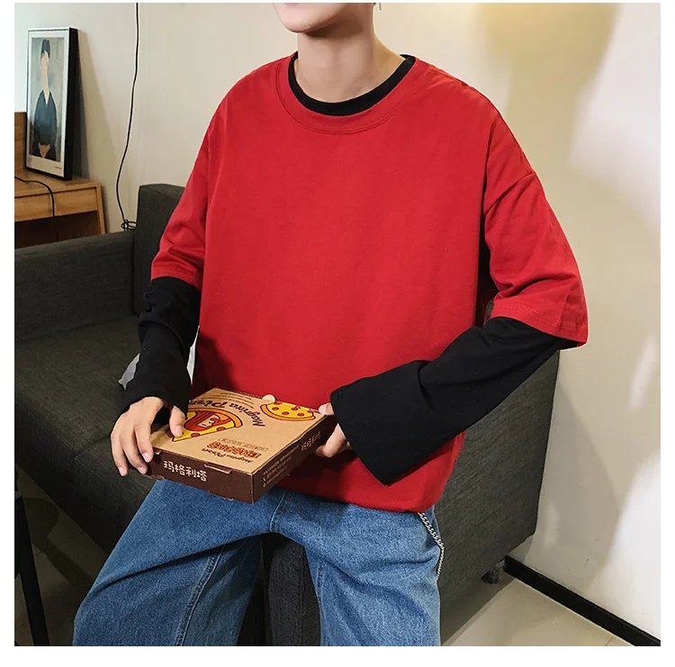 ExtFine 210GSM 100% Cotton T-shirts For Men 2023 Oversized Basic T Shirt Drop-Shoulder Tshirt Streetwear Tops Tee K2Y