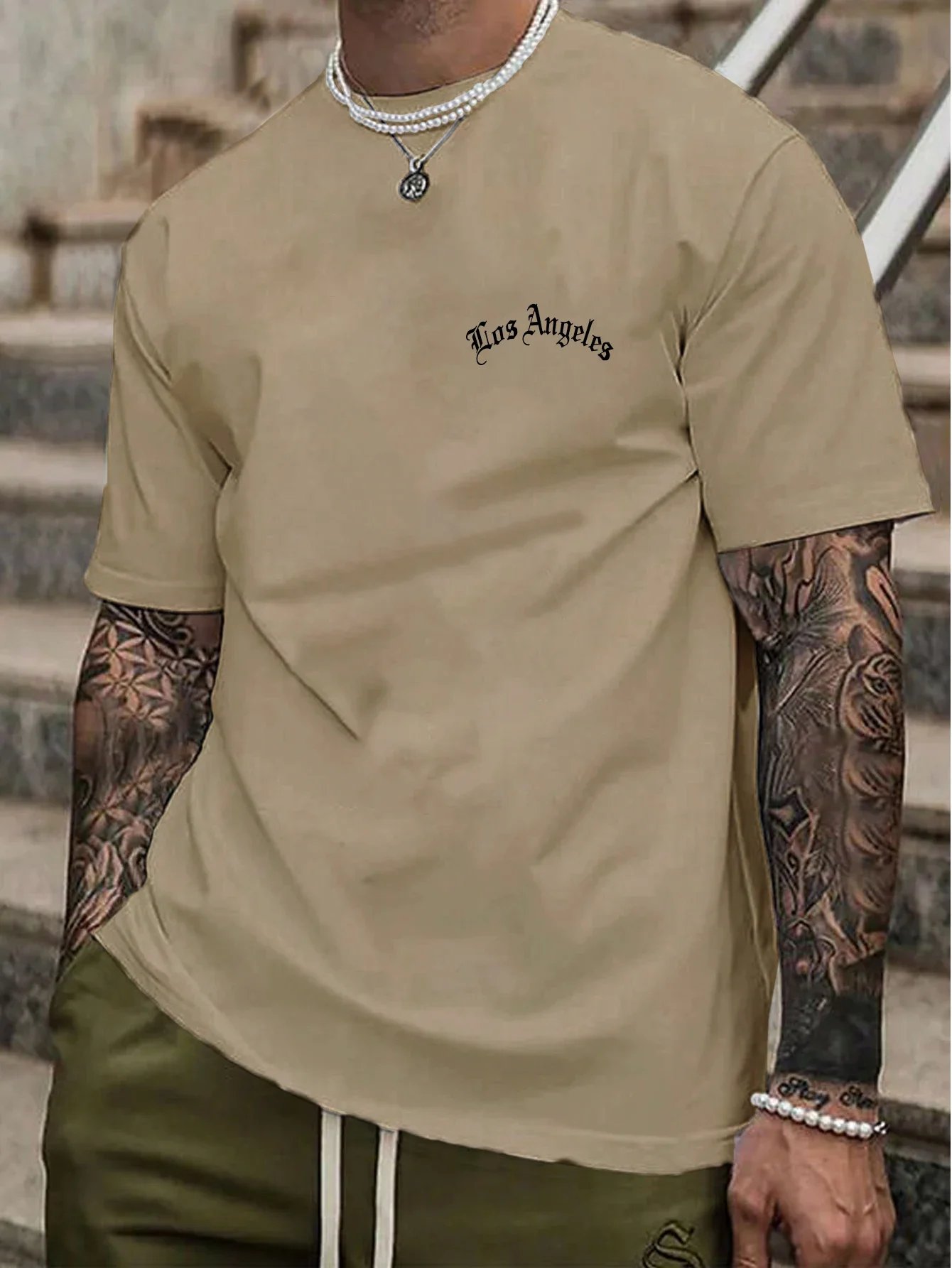 Summer Short-sleeved T-shirt Men's New Short-sleeved Men's Printed Round Neck T-shirt Trend Versatile Casual Tops Men's T-shirt Summer Short-sleeved T-shirt Men's New Short-sleeved Men's Printed Round Neck T-shirt Trend Versatile Casual Tops Men's T-shirt