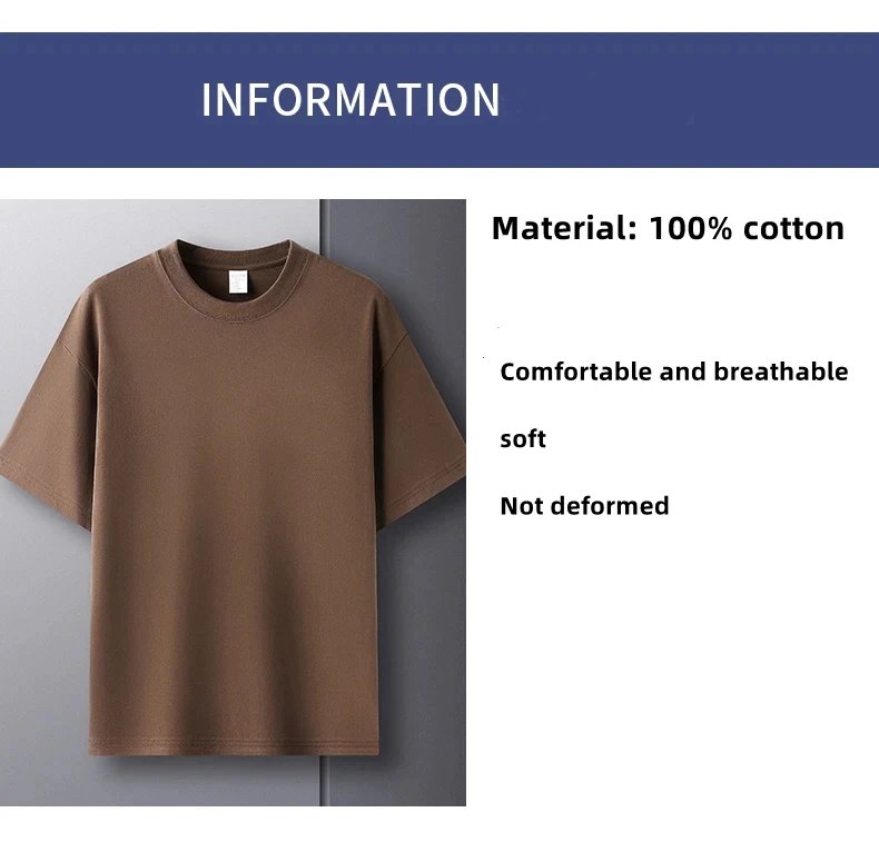 100% pure cotton summer high-end brand men's short sleeve round neck fashionable style half sleeved top breathable T-shirt 100% pure cotton summer high-end brand men's short sleeve round neck fashionable style half sleeved top breathable T-shirt